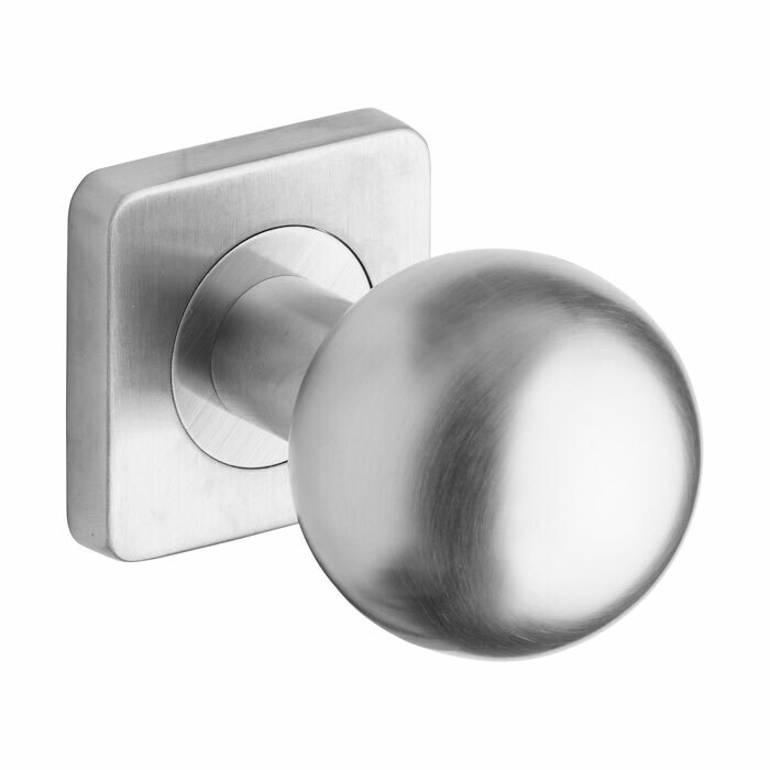 Gombík ROSTEX so štvorcovou rozetou (nerez mat)