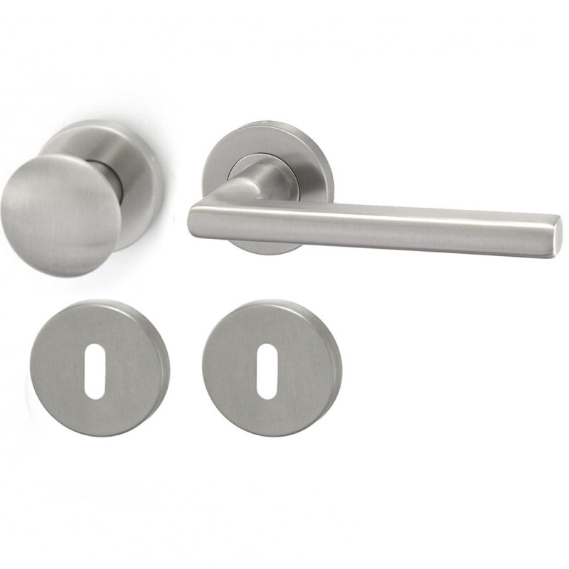 Dverné kovanie HOLAR MT 13 s guľou a rozetou (nerez)