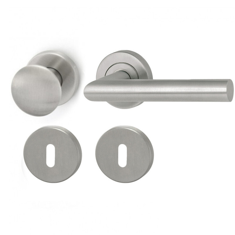 Dverné kovanie HOLAR MT 00 s guľou a rozetou (nerez)