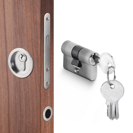 Cylindrická stavebná vložka ACT WILKA pre posuvné dvere (nikel)