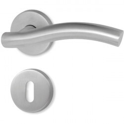 Dverné kovanie HOLAR s guľatou rozetou MT 10 (nerez)