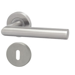 Dverné kovanie HOLAR s guľatou rozetou MT 11 (nerez)