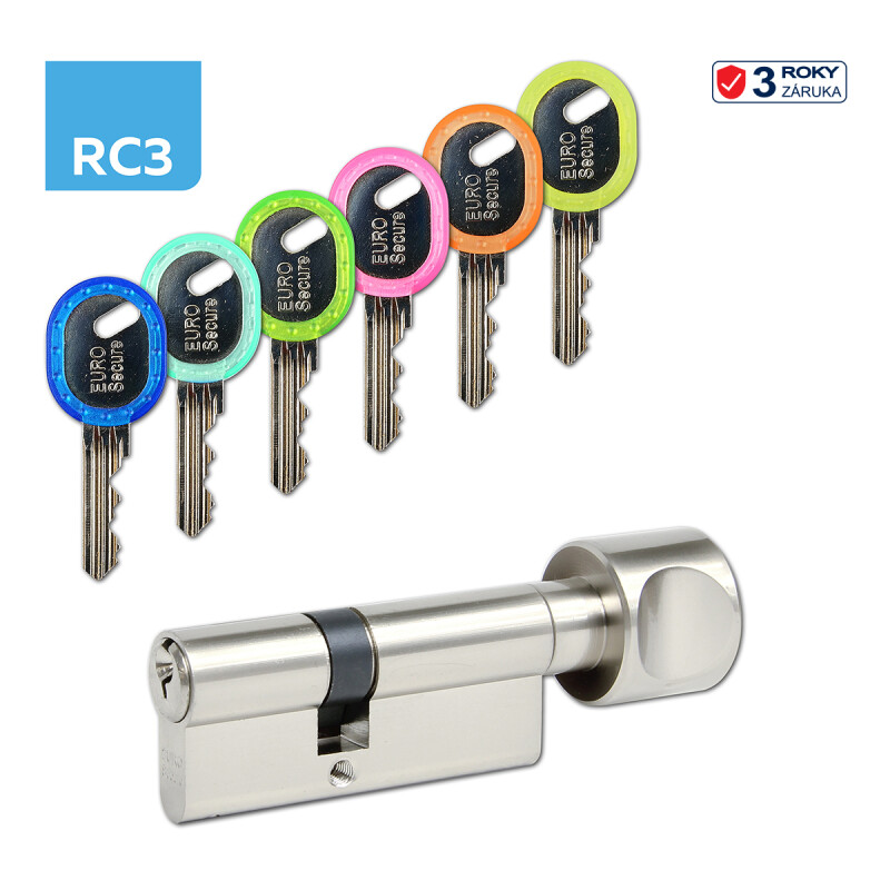 Cylindrická gombíková bezpečnostná vložka RICHTER EURO SECURE R3