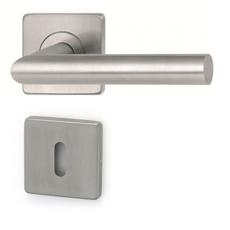 Dverné kovanie HOLAR MT 00 s hranatou rozetou (nerez)