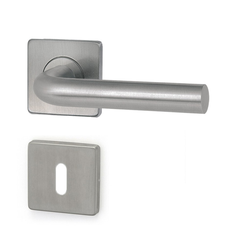 Dverné kovanie HOLAR MT 01 s hranatou rozetou (nerez)