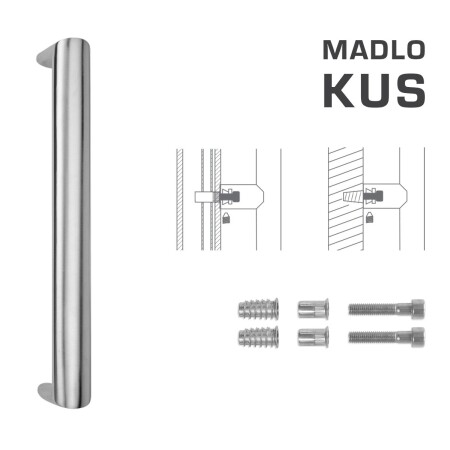 MP FT - MADLO kód K40 40x20 mm SP (BN - Brúsená nerez) - ks