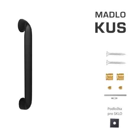 Dverné madlo MP MOON (BS - Čierna matná)