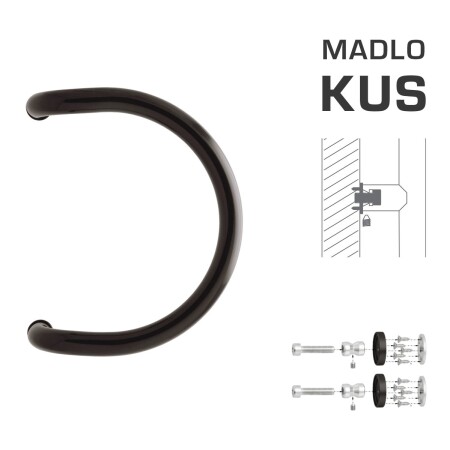 DVERNÉ MADLO MP M1 WA/BD-DREVO - ks (Hnedá RAL 8019)