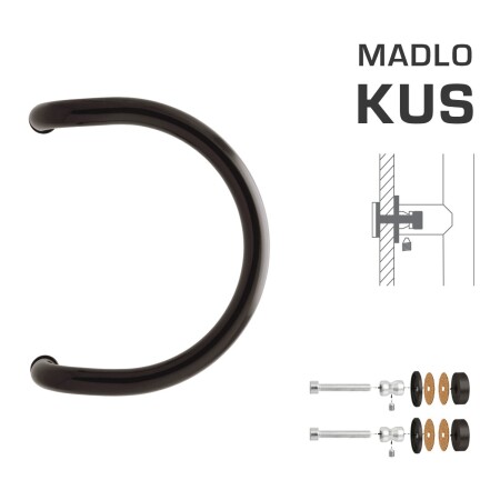 DVERNÉ MADLO M1 WA/CS-SKLO - ks (Hnedá RAL 8019)