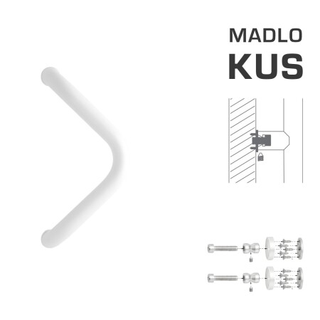 DVERNÉ MADLO MP M6 WA/BD-DREVO - ks (Biela lesklá RAL 9016)