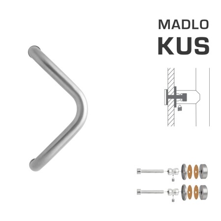 DVERNÉ MADLO MP M6 WA/SK-SKLO - ks (Strieborná RAL 9006)