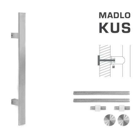 DVERNÉ MADLO kód K41S 40x10 mm UN - ks (BN - Brúsená nerez)