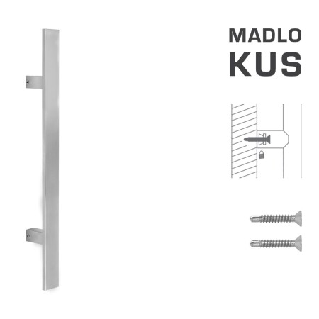 DVERNÉ MADLO MP kód K41S 40x10 mm ST - ks (BN - Brúsená nerez)