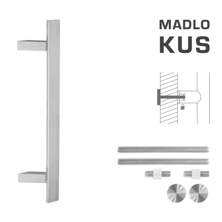 DVERNÉ MADLO MP kód K41Z 40x10 mm UN - ks (BN - Brúsená nerez)