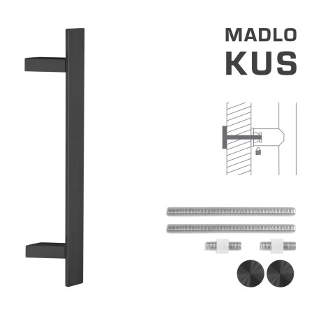 DVERNÉ MADLO MP kód K41Z 40x10 mm UN - ks (BS - Čierna matná)
