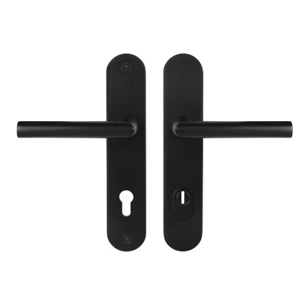 Bezpečnostné kovanie MP MPK - SECURO A01 PLUS - SO FAVORIT (F5 - Čierna matná) - s prekrytkou