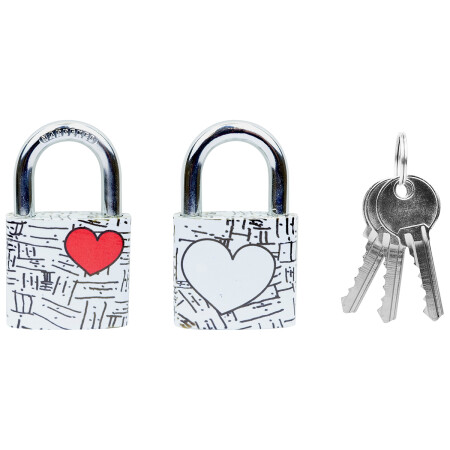 Liatinový zámok v blistri s farebnou potlačou a priestorom na vpísanie mien RICHTER RV.OVAL.38.JU2