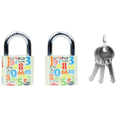 Klasický liatinový zámok s farebnou potlačou RICHTER RV.OVAL.38.JU4