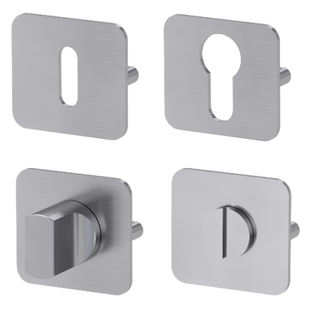 Dverná rozeta ku kľučke MP GK - ONE - HR (BN - Brúsená nerez)