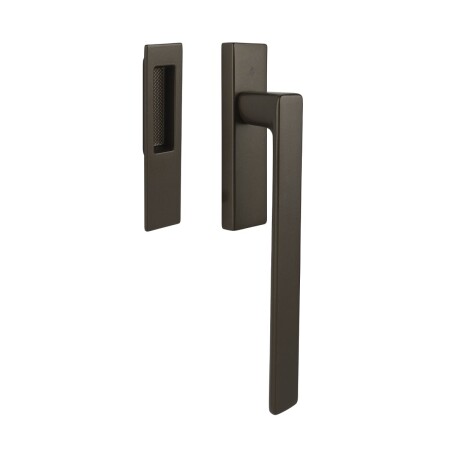 Kľučka na posuvné portály MP CB - HS PORTAL MOOD DUE - kľučka/mušle (Hnedá matná)