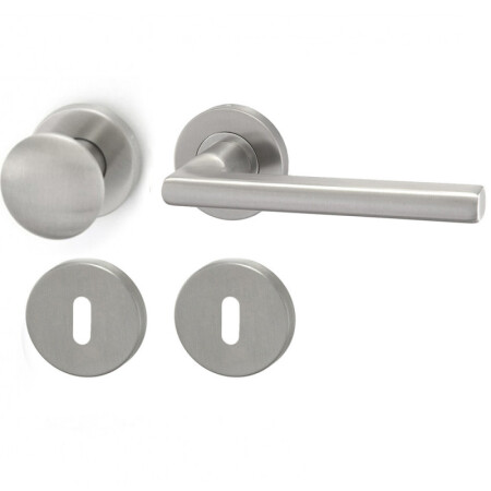 Dverné kovanie HOLAR MT 13 s guľou a guľatou rozetou (nerez)