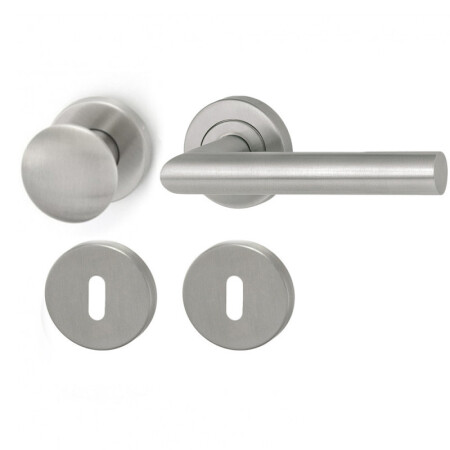 Dverné kovanie HOLAR MT 00 s guľou a guľatou rozetou (nerez)