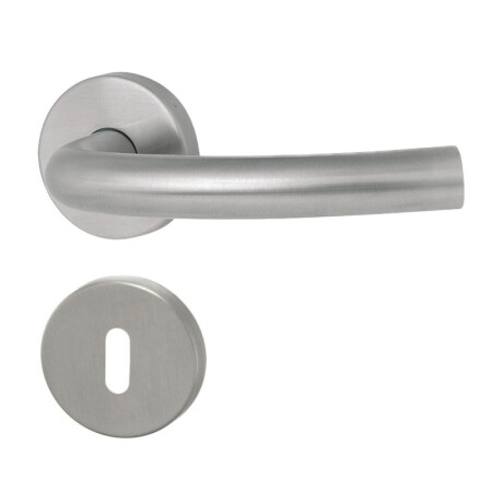 Dverné kovanie HOLAR MT 03 s guľatou rozetou (nerez)