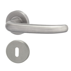 Dverné kovanie HOLAR MT 04 s guľatou rozetou (nerez)