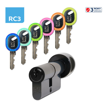 Cylindrická bezpečnostná gombíková vložka RICHTER EURO SECURE R3