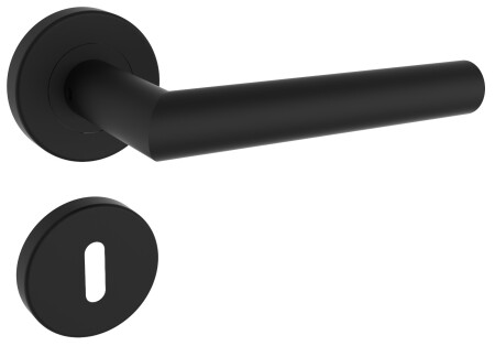 Dverné kovanie ROSTEX VIGO s čapmi (čierny satén)