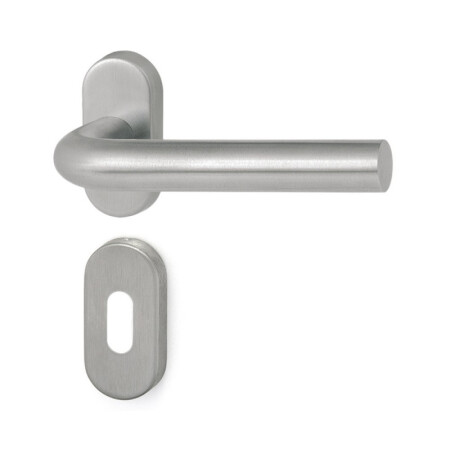 Dverné kovanie HOLAR MT 01 s oválnou rozetou (nerez)