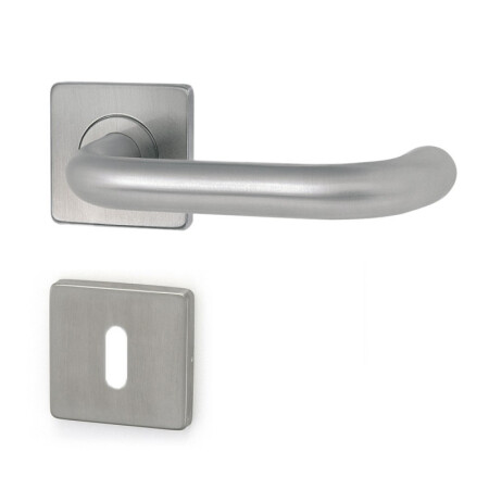 Dverné kovanie HOLAR MT 02 s hranatou rozetou (nerez)