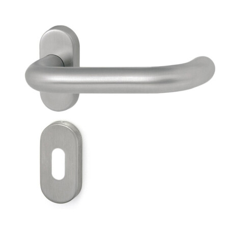 Dverné kovanie HOLAR MT 02 s oválnou rozetou (nerez)