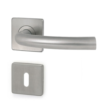 Dverné kovanie HOLAR MT 03 s hranatou rozetou (nerez)