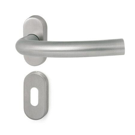 Dverné kovanie HOLAR MT 03 s oválnou rozetou (nerez)