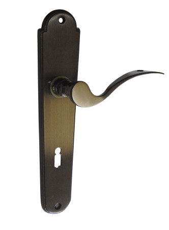 VÝPREDAJ Dverné kovanie Lienbacher Combi - L (mosadz) - WC, rozteč 72 mm