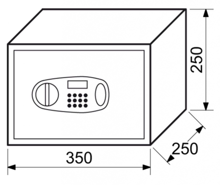 Elektronický sejf RICHTER RS25.LCD