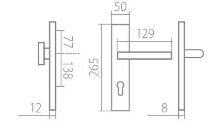 Bezpečnostné kovanie TWIN VISTA HTSI DEF (CH-SAT)