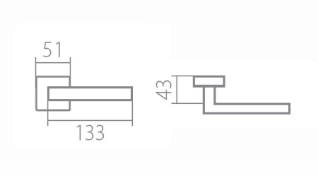 Dverové kovanie TWIN INNER P 660 HR (CH-SAT-LN)