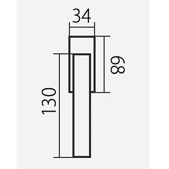 Okenné kovanie TWIN VISION H 1802 HR RO (CM)