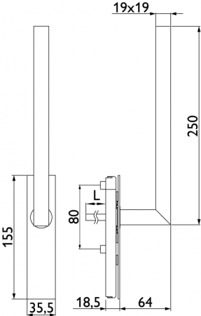 Okenné kovanie TWIN HS PORTAL ALFA HR H1836 (E)