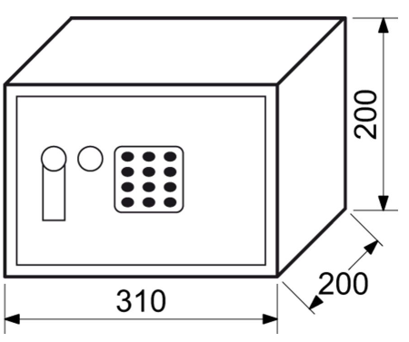 Elektronický sejf RICHTER RS20.EDK