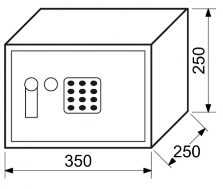 Elektronický sejf RICHTER RS25.EDK