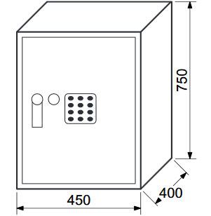 Elektronický sejf RICHTER  RS.75.EDK