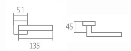 Dverové kovanie TWIN ARIA P 710 (CH-SAT)