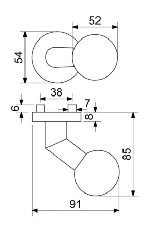 Dverné gule Richter KNOB 02