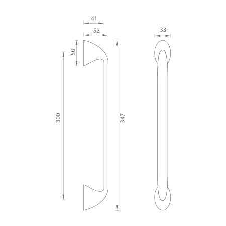 Dverné madlo MP MOON (NP - Nikel perla)