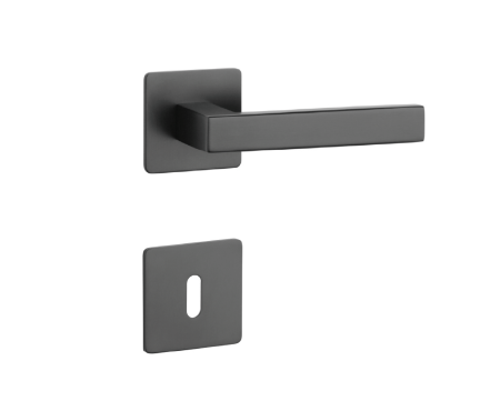 Dverové kovanie MP SH - KVADRAT - HR 1760 3SM (BS - Čierna matná)