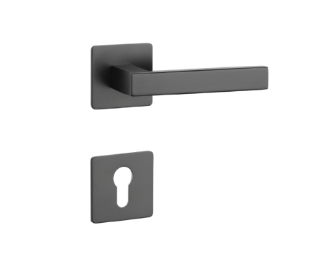 Dverové kovanie MP SH - KVADRAT - HR 1760 3SM (BS - Čierna matná)