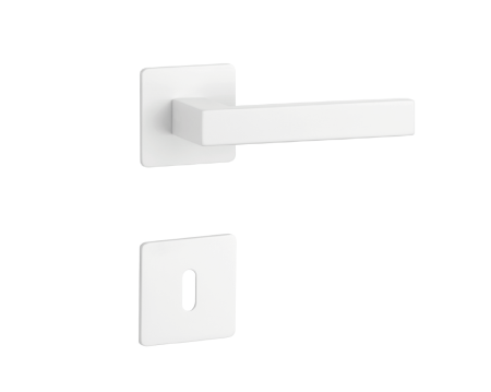 Dverové kovanie MP SH - KVADRAT - HR 1760 3SM (WS - Biela matná)